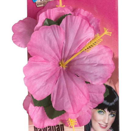 Haarbloem Lichtroze 14cm van Smiffys koop je bij Partywinkel