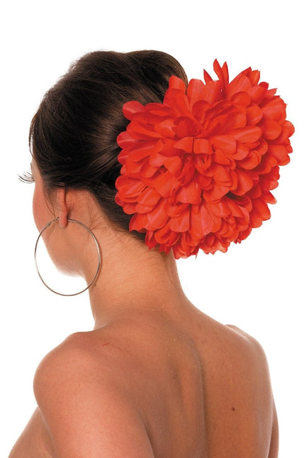 Bloem Haarclip Rood van Wilbers & Wilbers koop je bij Partywinkel