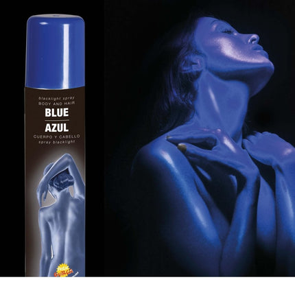 Hair and Body Spray UV Blauw 75ml van Fiestas Guirca koop je bij Partywinkel