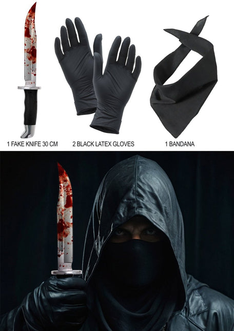 Halloween Accessoireset Killer 3 delig van Fiestas Guirca koop je bij Partywinkel