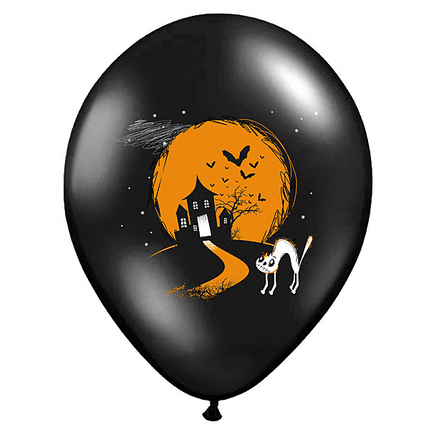 Halloween Ballonnen Boo! 30cm 6st van Partydeco koop je bij Partywinkel