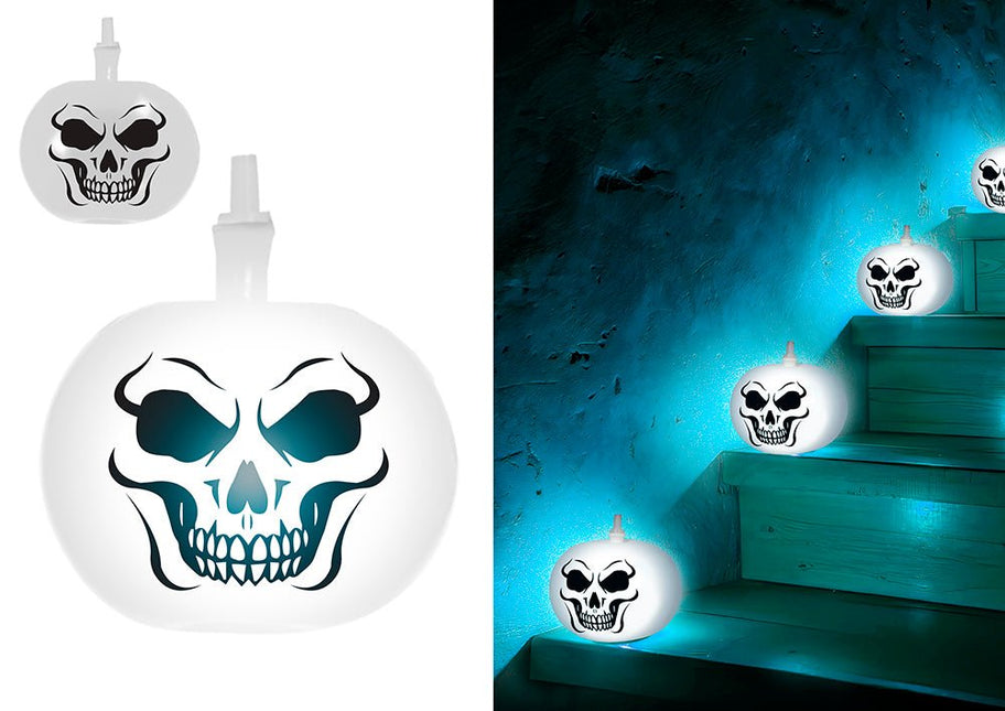 Halloween Ballonnen Pompoen Met Licht 20cm van Fiestas Guirca koop je bij Partywinkel