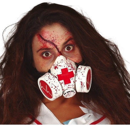 Halloween Bloederig Gasmasker van Fiestas Guirca koop je bij Partywinkel