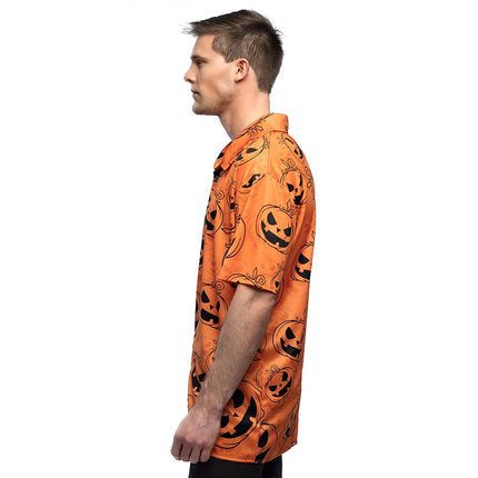 Halloween Blouse Heren Pompoen van Boland koop je bij Partywinkel