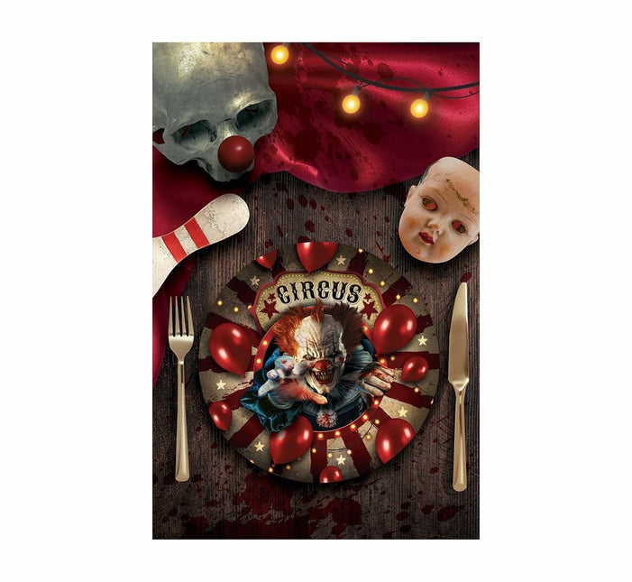 Halloween Borden Clown 23cm 6st van Fiestas Guirca koop je bij Partywinkel