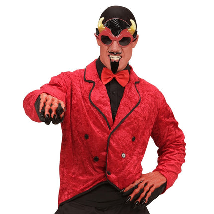 Halloween Bril Duivel Met Baard van Widmann koop je bij Partywinkel