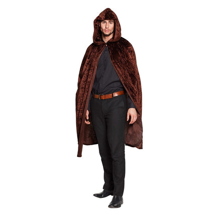 Halloween Cape Bruin 1,7m van Boland koop je bij Partywinkel