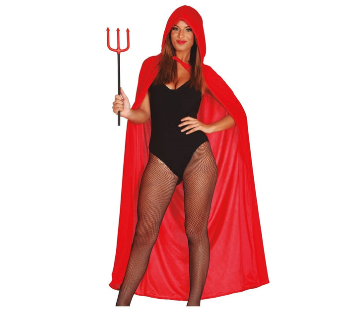 Halloween Cape Kap Rood 1,3m van Fiestas Guirca koop je bij Partywinkel