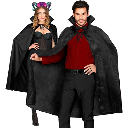 Halloween Cape Zwart 1,15m van Widmann koop je bij Partywinkel