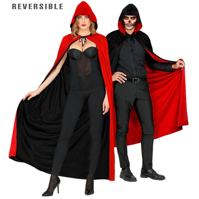 Halloween Cape Zwart Rood van Widmann koop je bij Partywinkel
