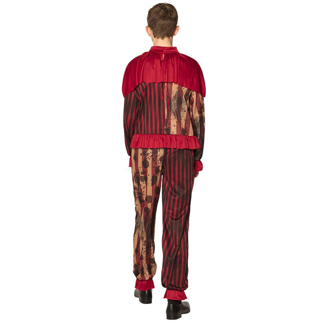 Halloween Clown Kostuum Rood Tiener 14/16 jaar van Boland koop je bij Partywinkel