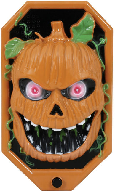 Halloween Deurbel Pompoen Met Licht, Geluid En Beweging van Fiestas Guirca koop je bij Partywinkel
