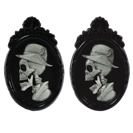 Halloween Deurbord Schedelportret 45cm van Fiestas Guirca koop je bij Partywinkel