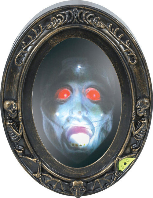 Halloween Deurbord Spiegel Met Licht En Geluid 32cm van Fiestas Guirca koop je bij Partywinkel