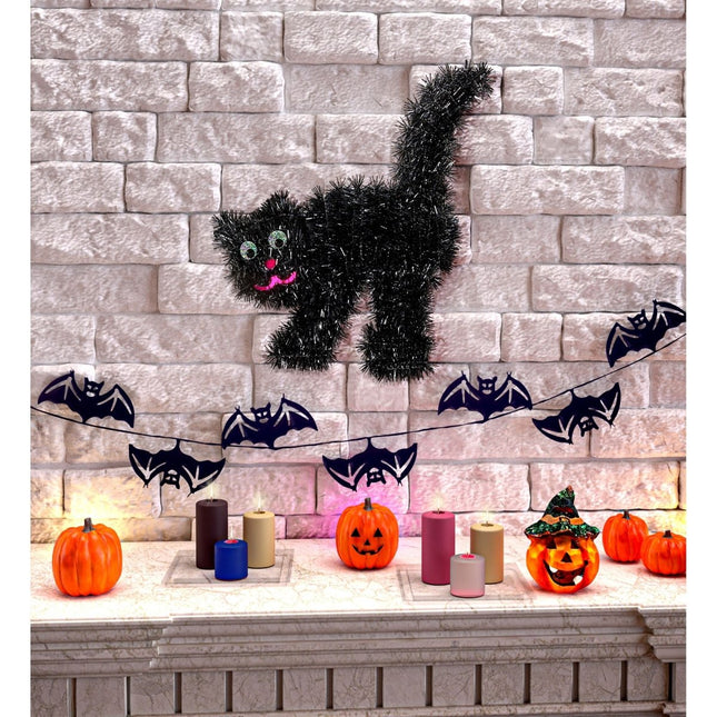 Halloween Deurbord Zwarte Kat 36cm van Widmann koop je bij Partywinkel