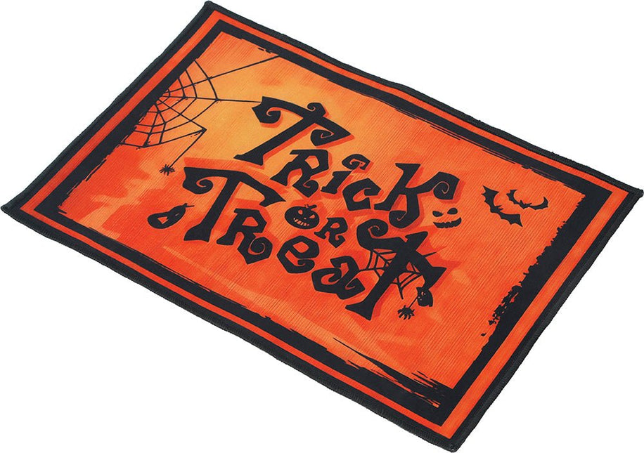 Halloween Deurmat Trick Or Treat 58cm van Fiestas Guirca koop je bij Partywinkel