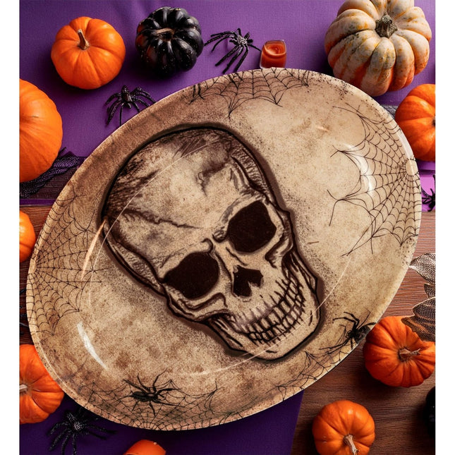 Halloween Dienblad Schedel 32cm van Widmann koop je bij Partywinkel