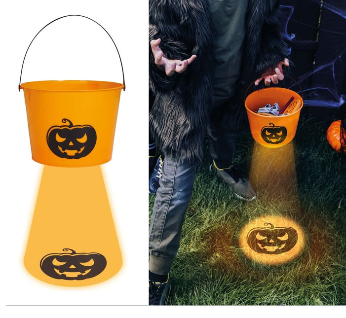 Halloween Emmer Met Licht 15cm van Fiestas Guirca koop je bij Partywinkel