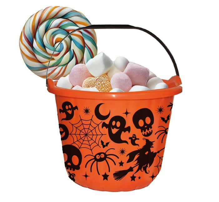 Halloween Emmer Oranje 18cm van Fiestas Guirca koop je bij Partywinkel