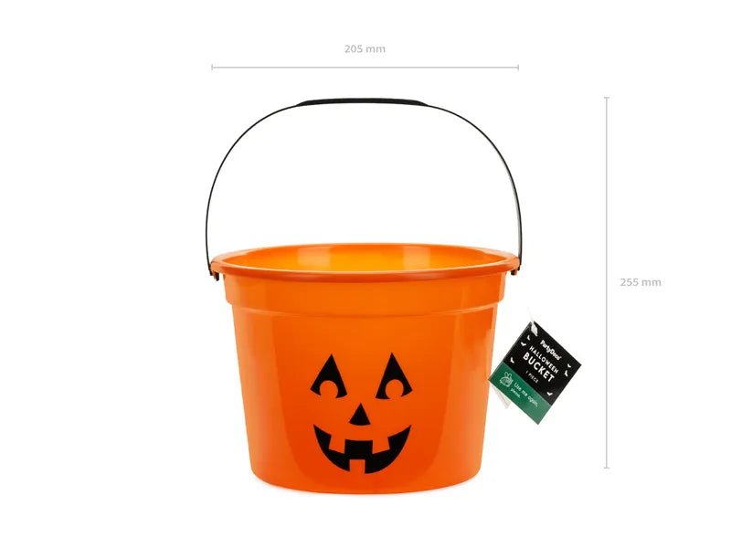 Halloween Emmer Oranje Pompoen 20,5cm van Partydeco koop je bij Partywinkel