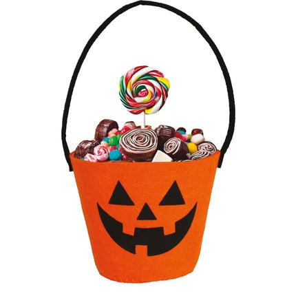 Halloween Emmer Pompoen 13cm van Fiestas Guirca koop je bij Partywinkel