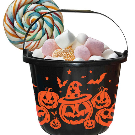 Halloween Emmer Pompoenen 18cm van Fiestas Guirca koop je bij Partywinkel