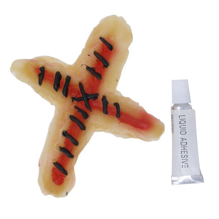 Halloween Genaaid Kruis Litteken van Fiestas Guirca koop je bij Partywinkel