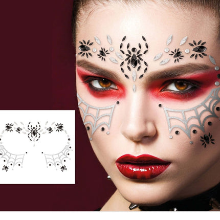 Halloween Gezicht Stickers Spin 18cm van Fiestas Guirca koop je bij Partywinkel