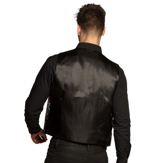 Halloween Gilet Day Of The Dead van Boland koop je bij Partywinkel