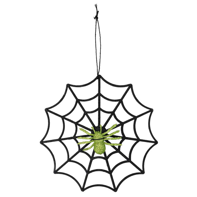Halloween Glitter Spinnenweb Spin 30cm van Boland koop je bij Partywinkel