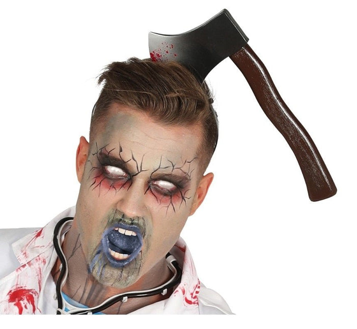 Halloween Haarband Bijl 28cm van Fiestas Guirca koop je bij Partywinkel