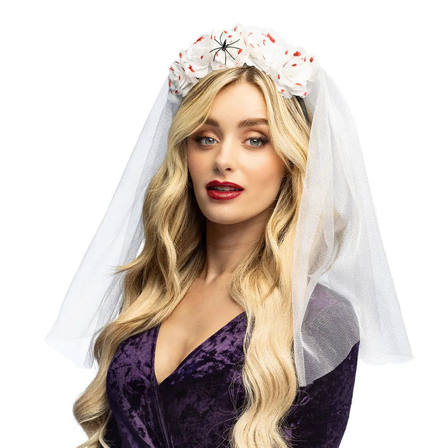 Halloween Haarband Bruid van Boland koop je bij Partywinkel