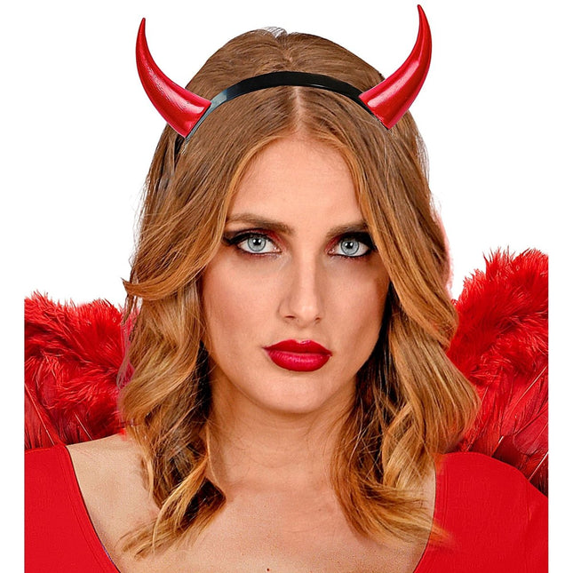 Halloween Haarband Duivel Hoorns van Widmann koop je bij Partywinkel