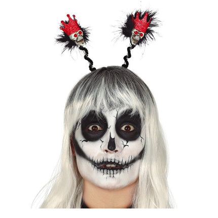 Halloween Haarband Gekroonde Schedel van Fiestas Guirca koop je bij Partywinkel