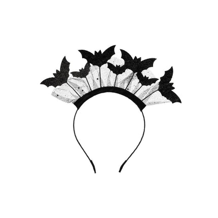 Halloween Haarband Vleermuizen 22cm van Partydeco koop je bij Partywinkel