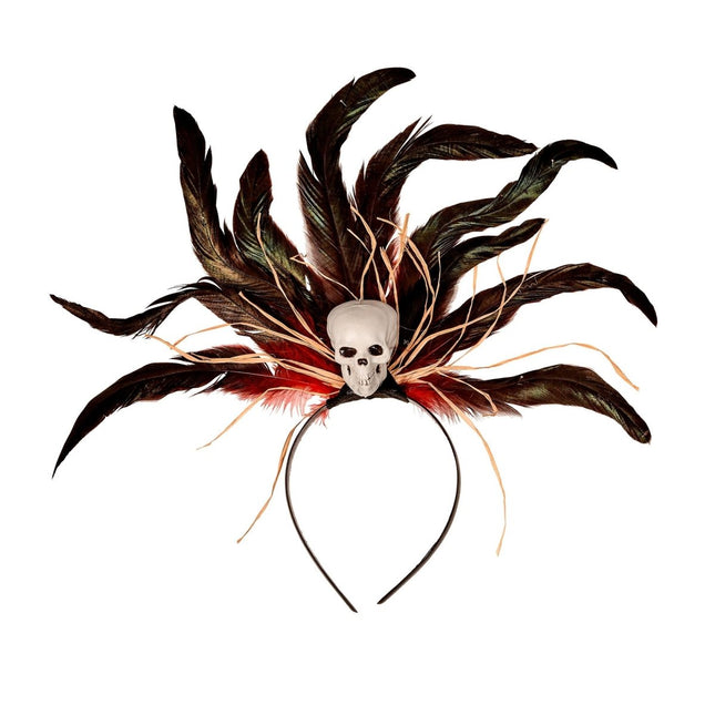 Halloween Haarband Voodoo Doodshoofd van Widmann koop je bij Partywinkel