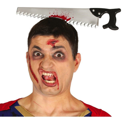 Halloween Haarband Zaag 36cm van Fiestas Guirca koop je bij Partywinkel