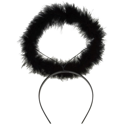 Halloween Haarband Zwart Engel van Widmann koop je bij Partywinkel
