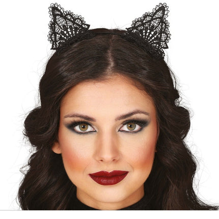 Halloween Haarband Zwart Kat van Fiestas Guirca koop je bij Partywinkel
