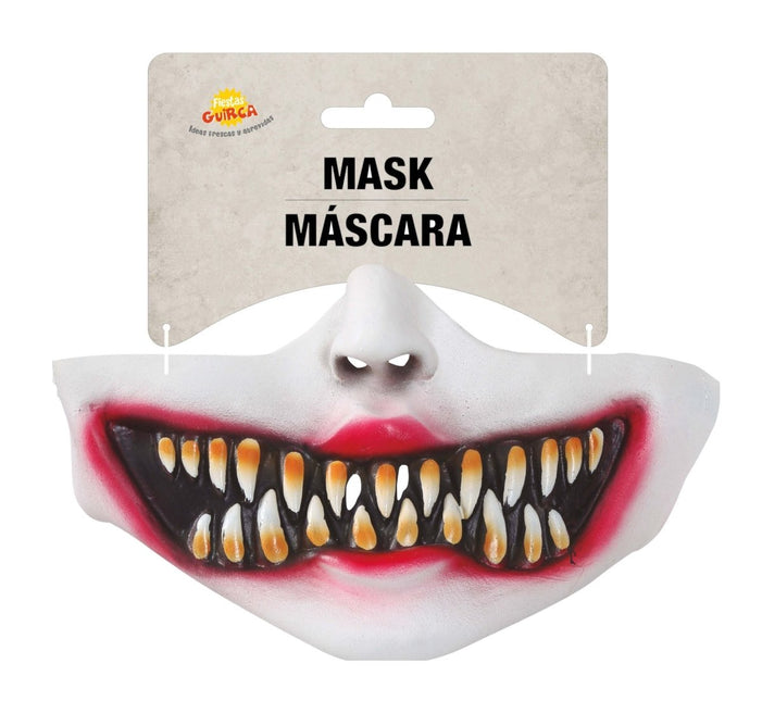Halloween Half Masker Clowns Gezicht van Fiestas Guirca koop je bij Partywinkel