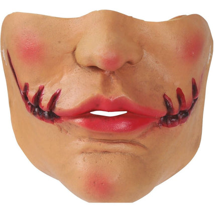Halloween Half Masker Horror Mond van Fiestas Guirca koop je bij Partywinkel