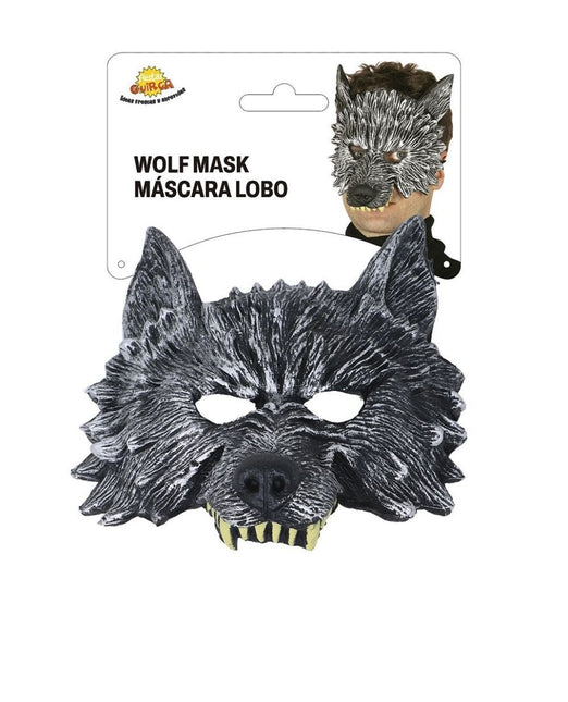 Halloween Half Masker Wolf van Fiestas Guirca koop je bij Partywinkel