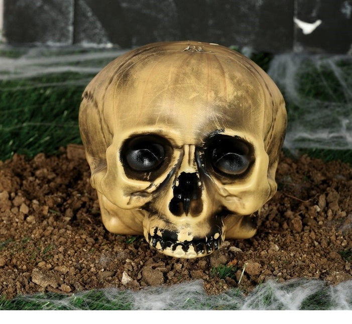 Halloween Half Schedel 20cm van Fiestas Guirca koop je bij Partywinkel