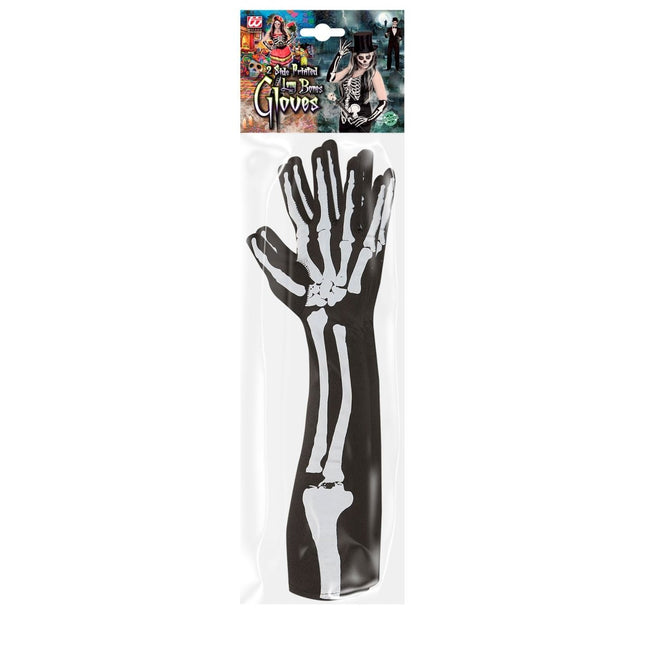 Halloween Handschoenen Skelet 50cm van Widmann koop je bij Partywinkel