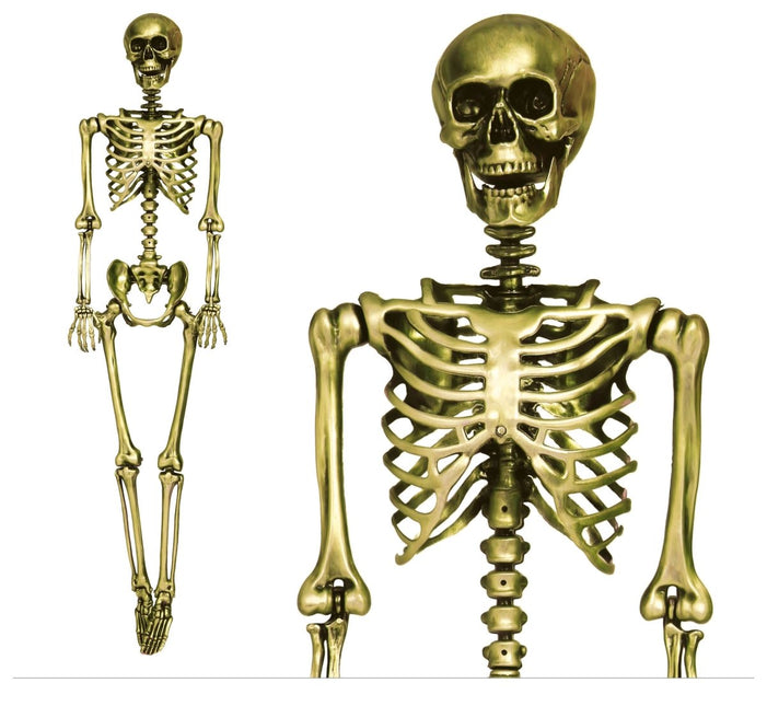 Halloween Goud Skelet 90cm van Fiestas Guirca koop je bij Partywinkel