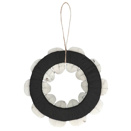 Halloween Schedelkrans 35cm van Boland koop je bij Partywinkel