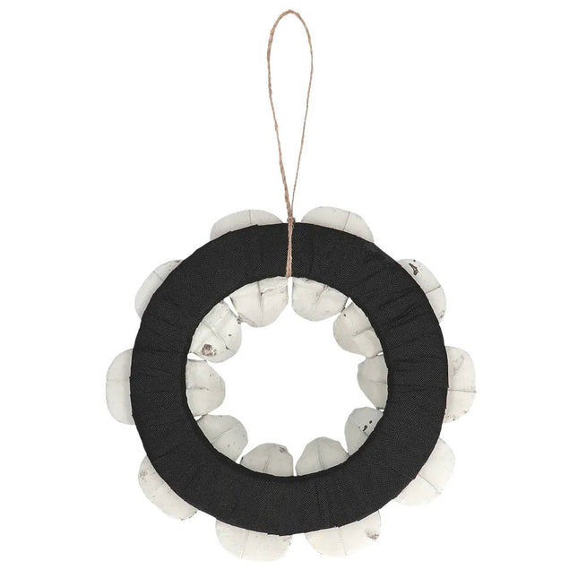 Halloween Schedelkrans 35cm van Boland koop je bij Partywinkel