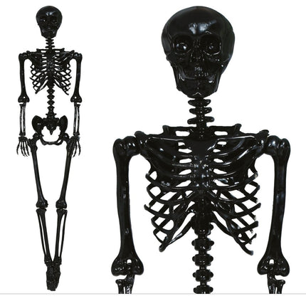 Halloween Hangdecoratie Zwart Skelet 90cm van Fiestas Guirca koop je bij Partywinkel
