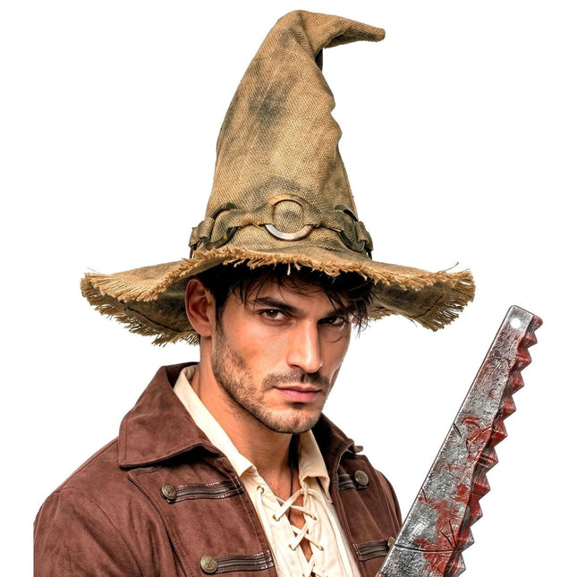 Halloween Heksenhoed Bruin van Widmann koop je bij Partywinkel