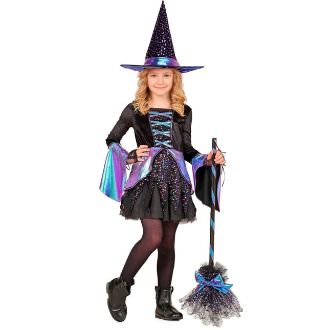 Halloween Heksenhoed Kind Sterren En Maan van Widmann koop je bij Partywinkel
